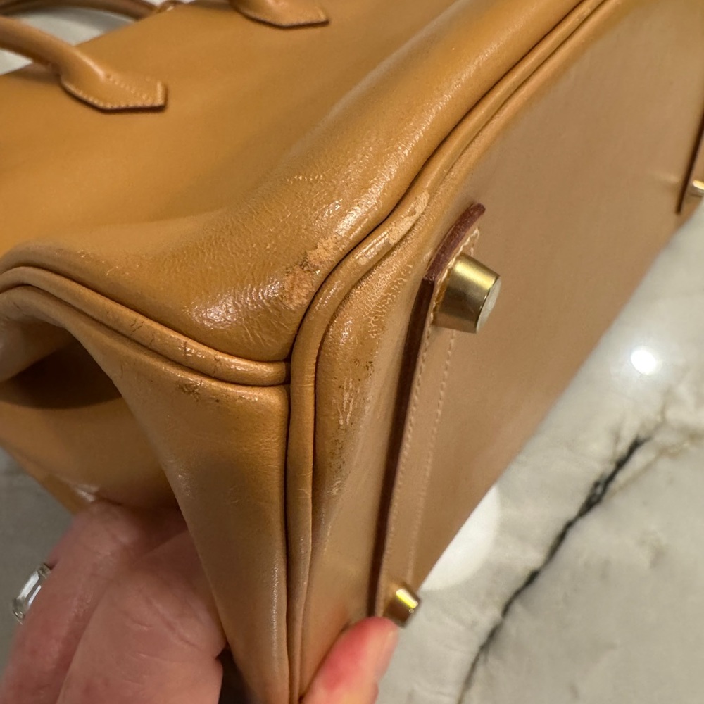 Authentic Hermes Golden Tan Birkin Tote - Posh Authenticated - Picture 5 of 7